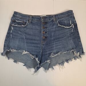 Abercrombie & Fitch High Rise Mom Short 33/16 Button Fly Shorts